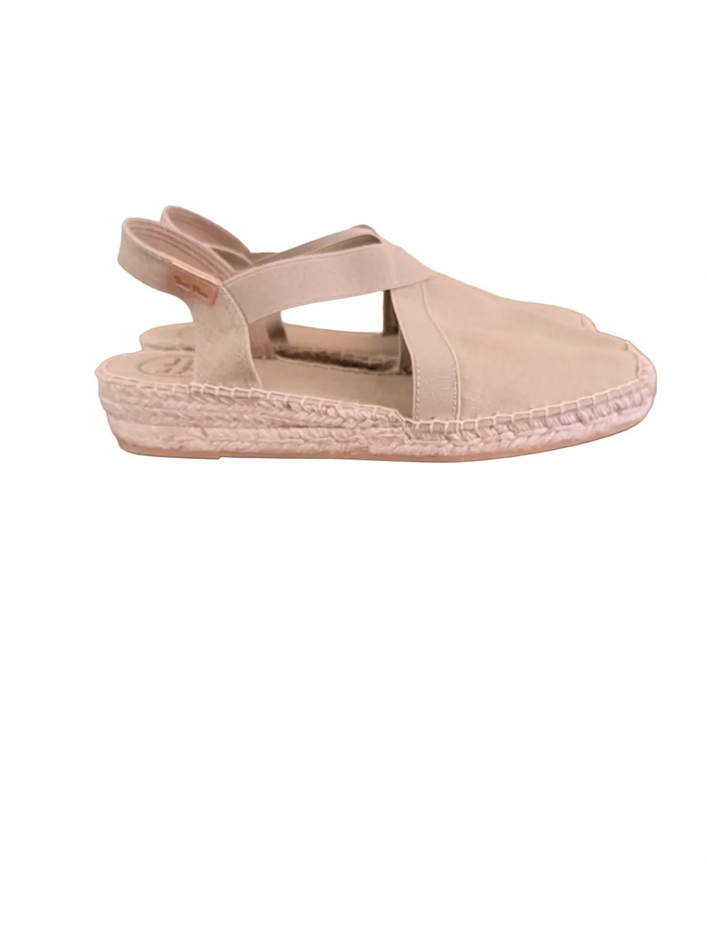 Toni Pons Verona Wedge Espadrille in Stone Fabric
